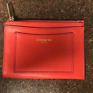 Coach orange wallet